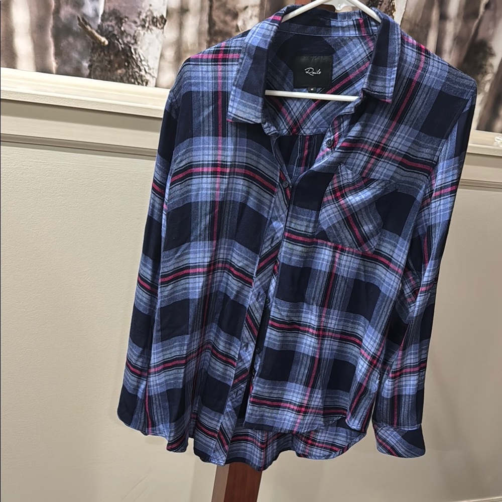 Rails Size Medium Button Up, Long Sleeve Shirt - image 1